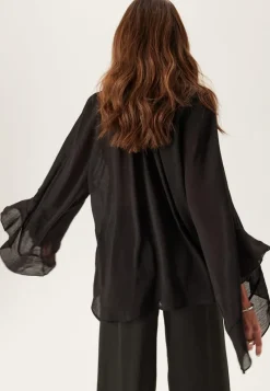 BUBBLEROOM Wide Sleeve Bow Blouse
