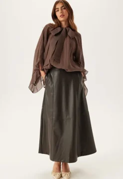 BUBBLEROOM Wide Sleeve Bow Blouse