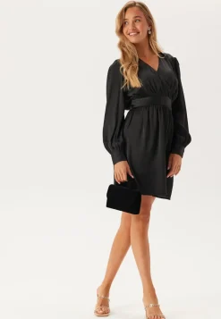 BUBBLEROOM Wrap L/S Dress