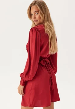 BUBBLEROOM Wrap L/S Dress