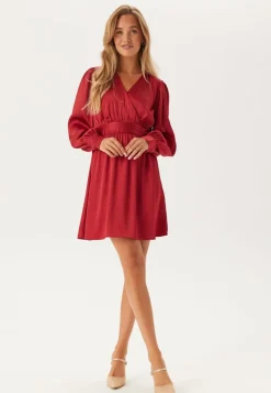 BUBBLEROOM Wrap L/S Dress