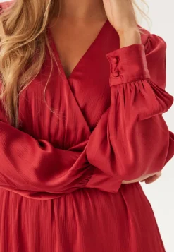 BUBBLEROOM Wrap L/S Dress