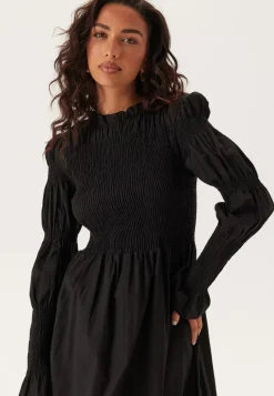 YAS chemma Ls Smock Midi Dress