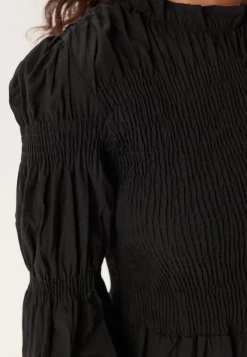 YAS chemma Ls Smock Midi Dress