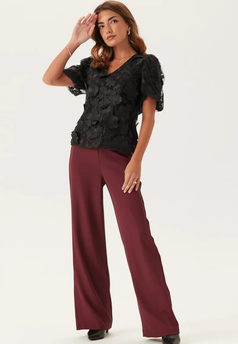 YAS flowering Ss V-neck Top