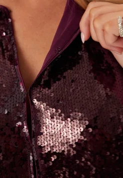 YAS royalina 2/4 SEQUIN TOP